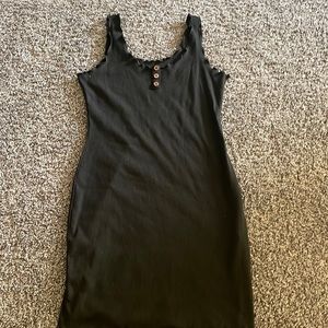 Black Bodycon Dress; Small- SHEIN